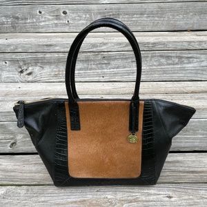 Brahmin Taylor Satchel Tobacco Kensington Purse New